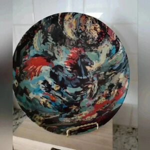 LENORE BERAN Artisan Limited Edition Dinner Plate Fine China Made in USA Horse P